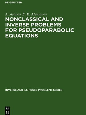 cover image of Nonclassical and Inverse Problems for Pseudoparabolic Equations
